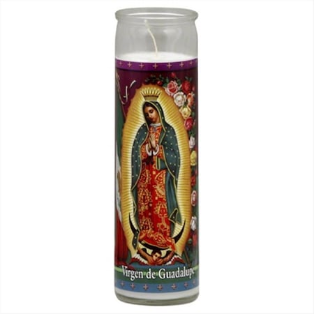 St Jude CANDLE VIRGIN DE GUADALUPE WHI-1 EA -12PK ST314772